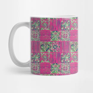 Azulejos modern colors magenta pink Mug